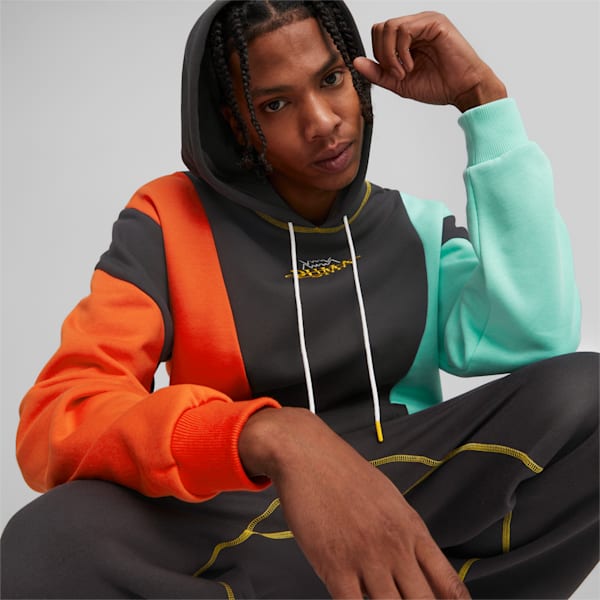 In the Paint Basketball Hoodie Men, PUMA Black-color block, large-ZAF