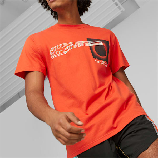 Remera de basketball New Era para hombre, Warm Earth, large-ARG