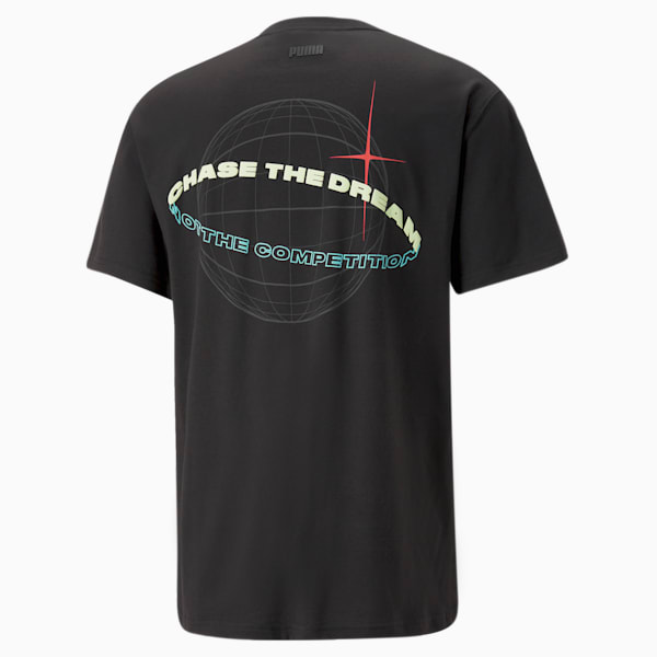 New Era Basketball Tee Men, PUMA Black, large-ZAF
