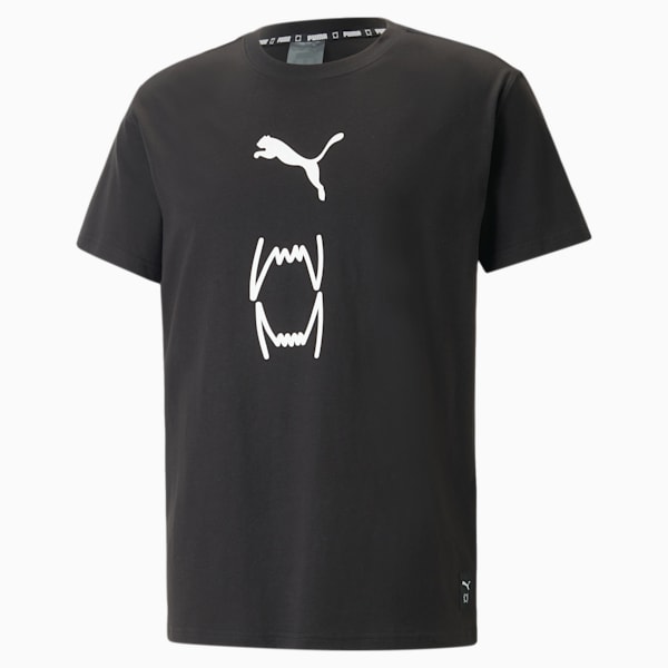 Franchise Core Basketball Tee Men, PUMA Black, large-ZAF