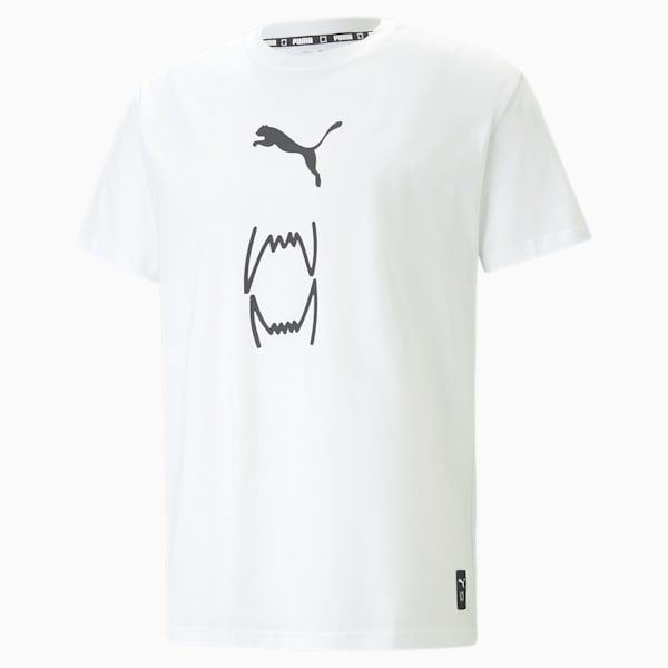 Remera de basketball Franchise Core para hombre, PUMA White, large-ARG