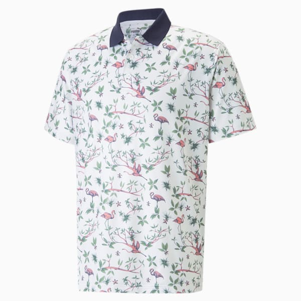 Mattr Lagoon Golf Polo Shirt Men, Bright White-Flamingo Pink, large-ZAF