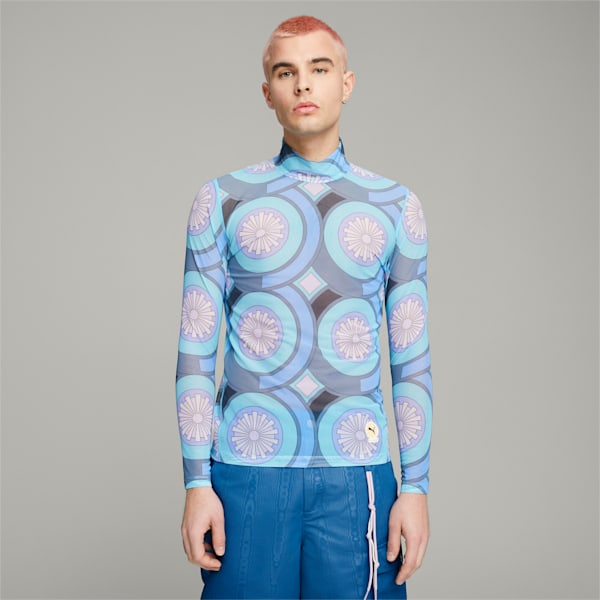 PUMA x PALOMO Long Sleeve Top, Dusty Aqua, large-ZAF