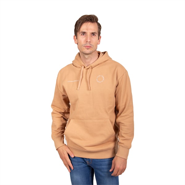 Buzo con capucha y logo del equipo para hombre del Porsche Legacy, Dusty Tan, large-ARG