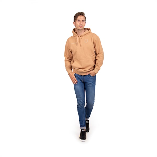 Buzo con capucha y logo del equipo para hombre del Porsche Legacy, Dusty Tan, large-ARG