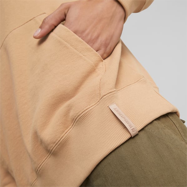 Buzo con capucha y logo del equipo para hombre del Porsche Legacy, Dusty Tan, large-ARG