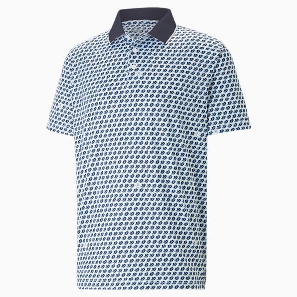 Mattr Love/H8 Golf Polo Shirt Men, Bright White-Navy Blazer, large-ZAF