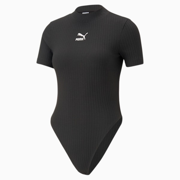 Classics Ribbed Bodysuit Women, PUMA Black, large-ZAF