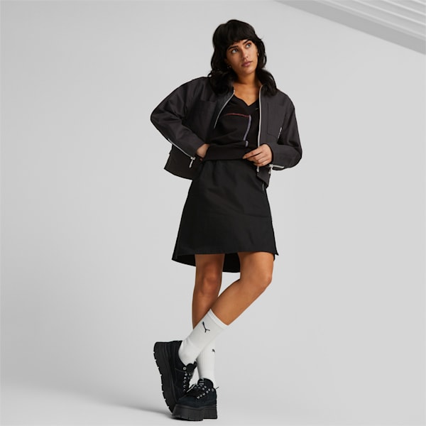PUMA x THE RAGGED PRIEST Twill Jacket Women, PUMA Black, large-ZAF