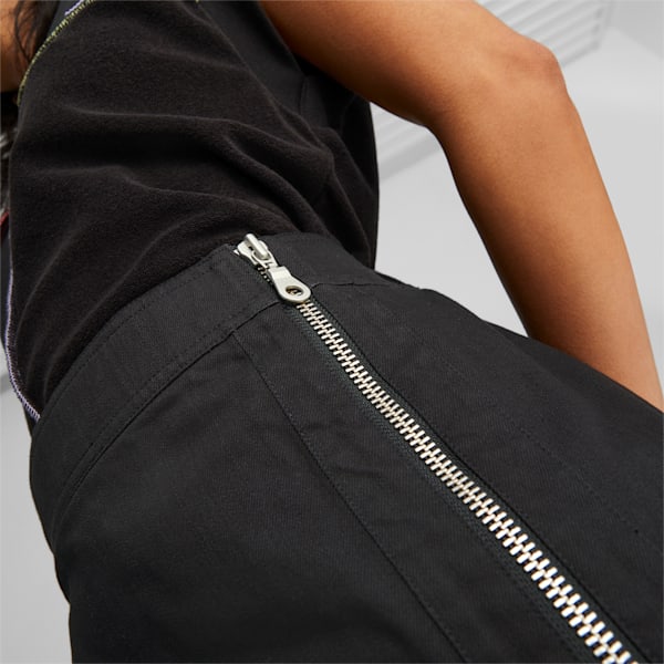 PUMA x THE RAGGED PRIEST Twill Skirt Women, PUMA Black, large-ZAF