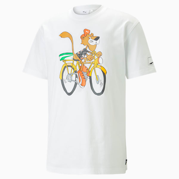 UPTOWN Graphic Tee Men, PUMA White, large-ZAF