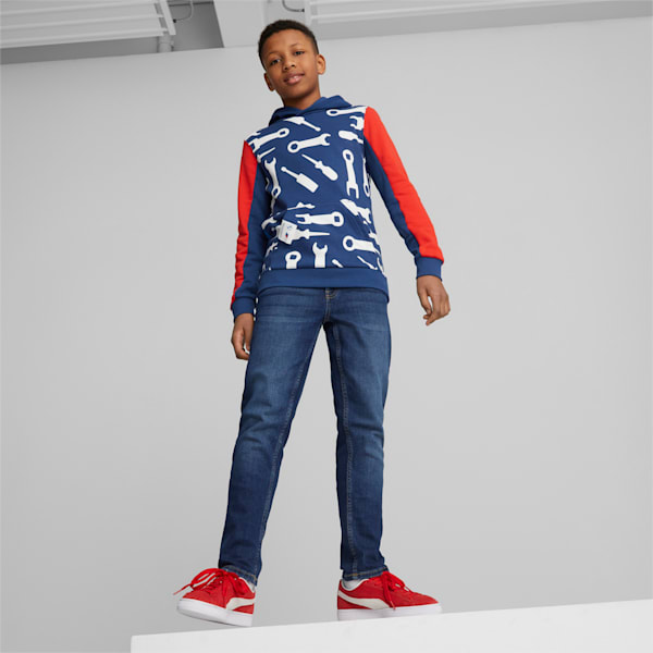 BMW M Motorsport Hoodie Kids, Pro Blue-M color, large-ZAF