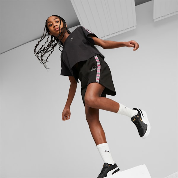 RULEB High Waisted Shorts Youth, PUMA Black, large-ZAF