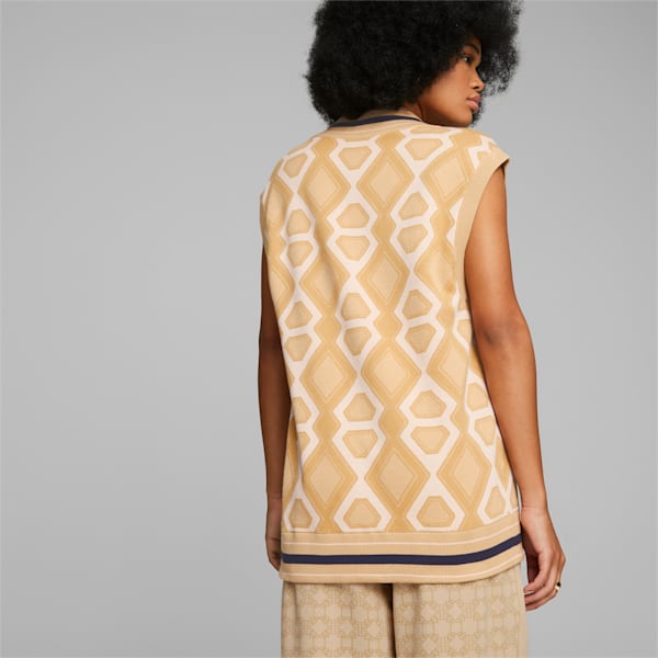 PUMA x DAPPER DAN Knit Vest, Ginger Root, large-ZAF