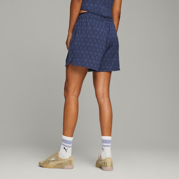 PUMA x DAPPER DAN Women's Shorts, PUMA Navy, large-ZAF