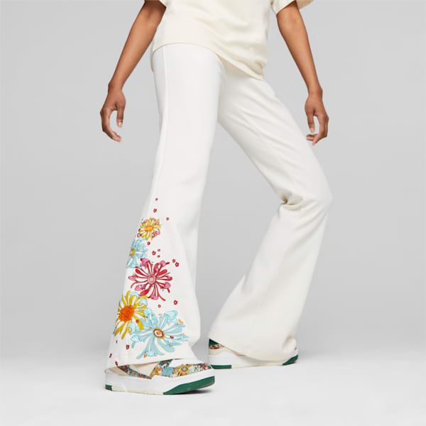 PUMA x LIBERTY Flared Pants Women, Pristine, large-ZAF