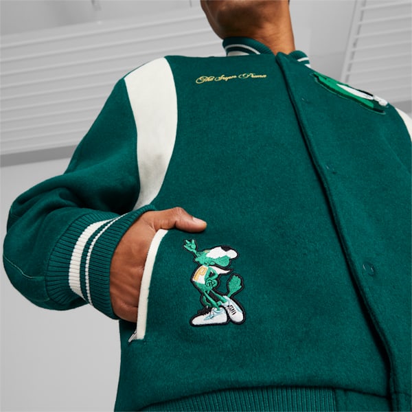 The Mascot T7 College Jacket Men, Evergreen, large-ZAF