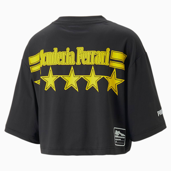 PUMA x Scuderia Ferrari x June Ambrose Motorsport Tee Women, PUMA Black, large-ZAF