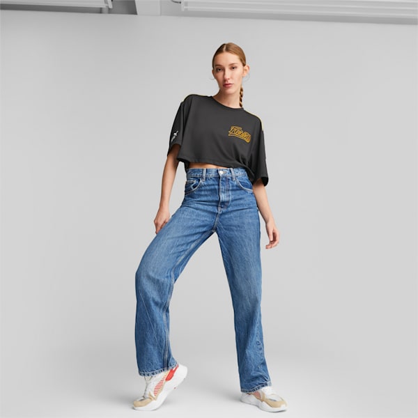 PUMA x Scuderia Ferrari x June Ambrose Motorsport Tee Women, PUMA Black, large-ZAF