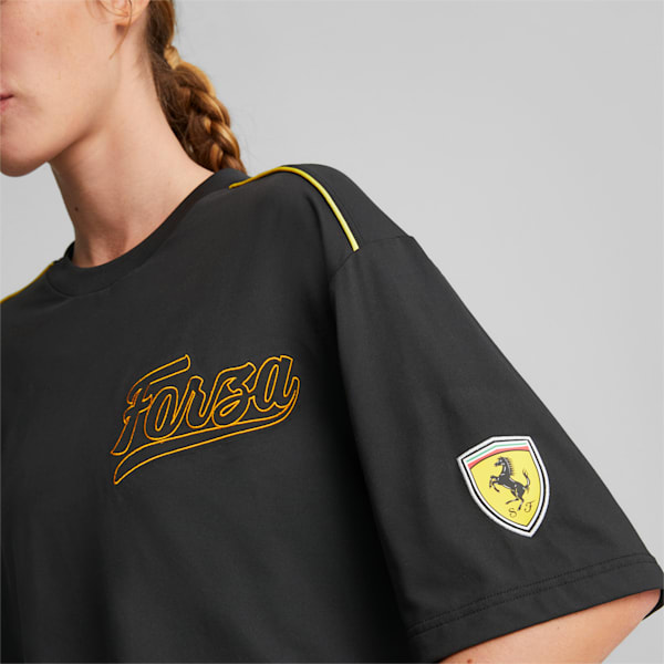 PUMA x Scuderia Ferrari x June Ambrose Motorsport Tee Women, PUMA Black, large-ZAF