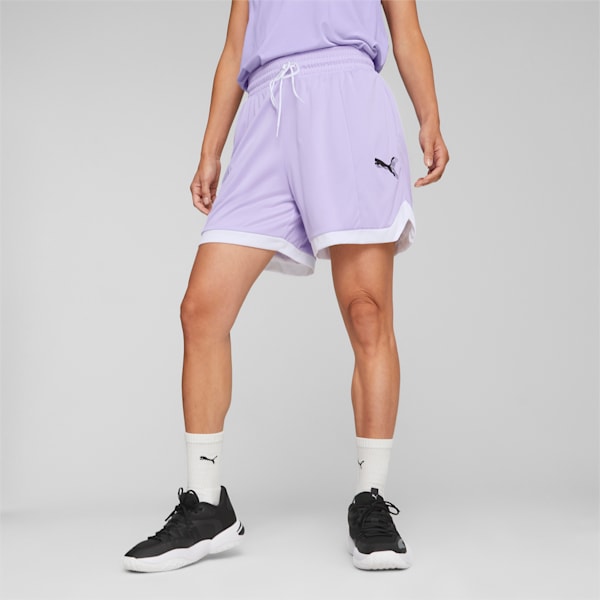 Arc-hitect Mesh Basketball Shorts Women, Vivid Violet, large-ZAF