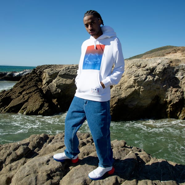 BMW M Motorsport Road Trip Hoodie Men, PUMA White, large-ZAF