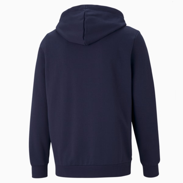 Essentials Full-Zip Logo Hoodie Men, Peacoat, large-ZAF