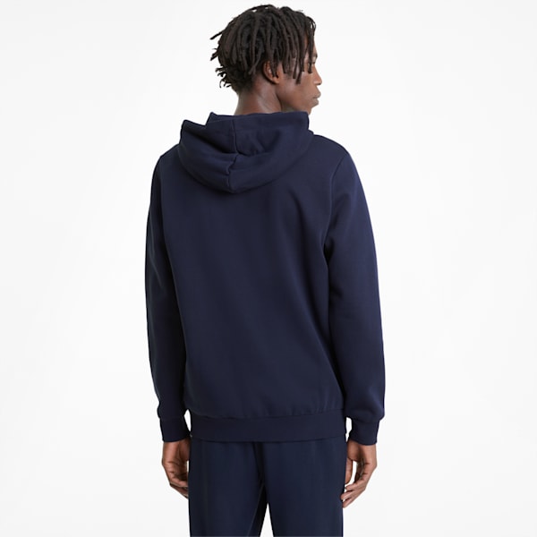Essentials Full-Zip Logo Hoodie Men, Peacoat, large-ZAF