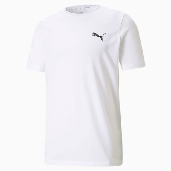Active Small Logo Tee Men, Puma White, large-ZAF