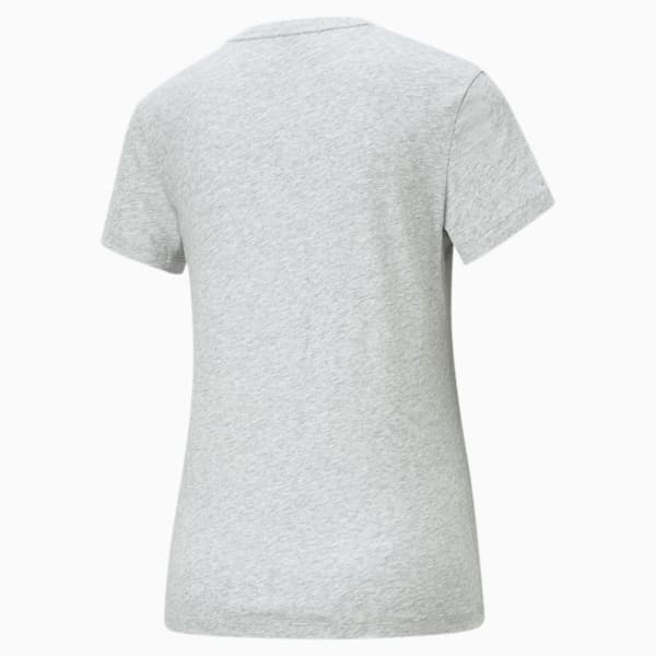 Playera con logotipo para mujer Essentials, Light Gray Heather, large-MEX