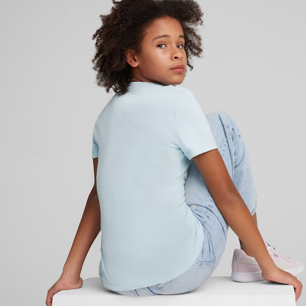 Essentials Logo Tee Youth, Turquoise Surf, large-ZAF