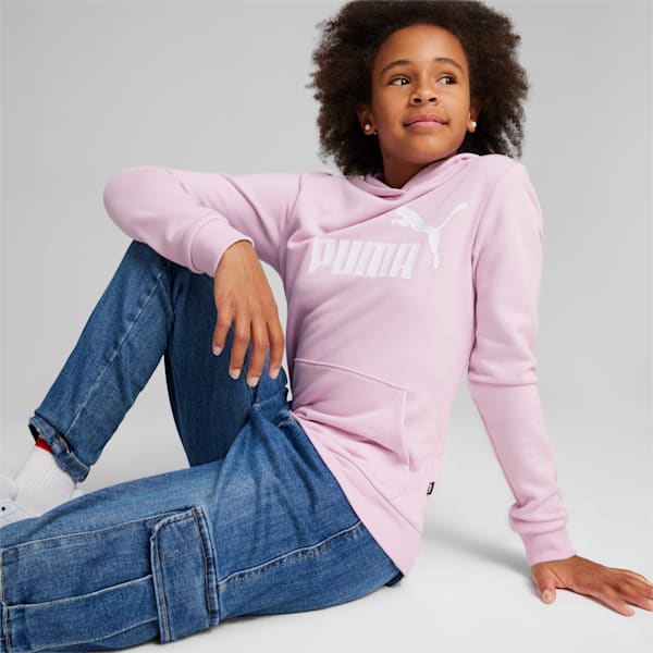 Essentials Logo Hoodie Youth, Grape Mist, large-ZAF