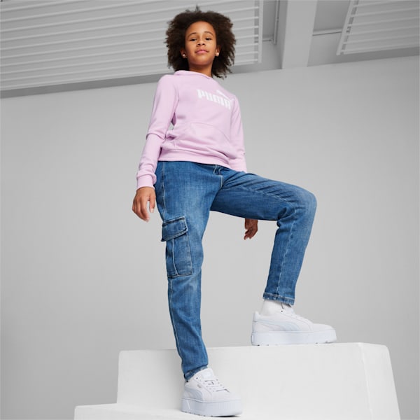 Essentials Logo Hoodie Youth, Grape Mist, large-ZAF