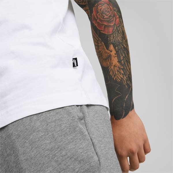 ESS Logo Men's Tee, Puma White, large-ZAF