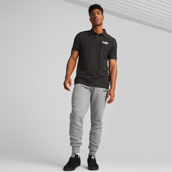 ESS Men's Pique Polo, Puma Black, large-ZAF