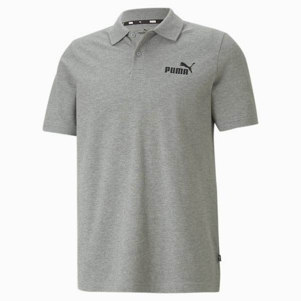 ESS Men's Pique Polo, Medium Gray Heather, large-ZAF