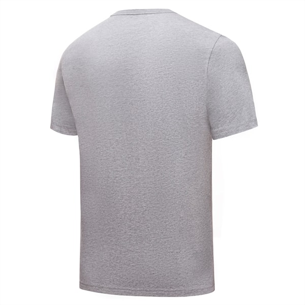 ESS Small Logo Men's Tee, Medium Gray Heather, large-ZAF