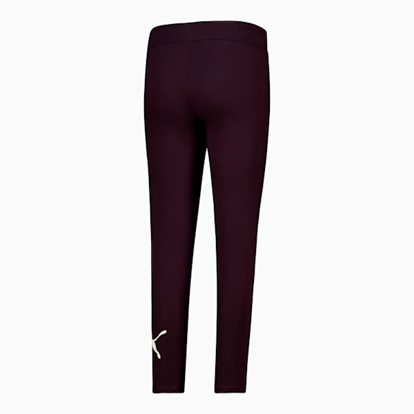 ESS Women's Logo Leggings, Midnight Plum, large-ZAF