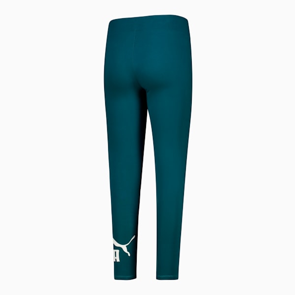 ESS Women's Logo Leggings, Cold Green, large-ZAF