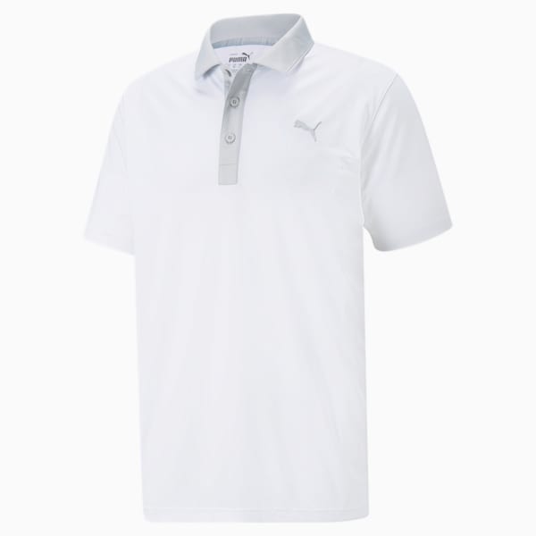 Gamer Men's Golf Polo Shirt, Bright White-High Rise, large-ZAF