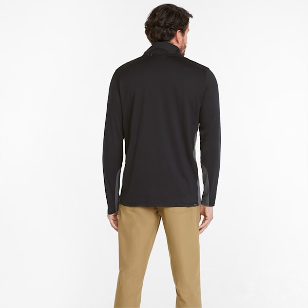 Gamer Quarter-Zip Men's Golf Sweatshirt, Puma Black, large-ZAF