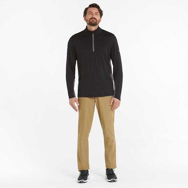 Gamer Quarter-Zip Men's Golf Sweatshirt, Puma Black, large-ZAF