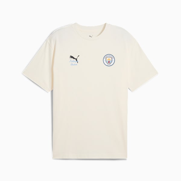 KID SUPER x MANCHESTER CITY Graphic Tee Men, Warm White-PUMA Black, large-ZAF