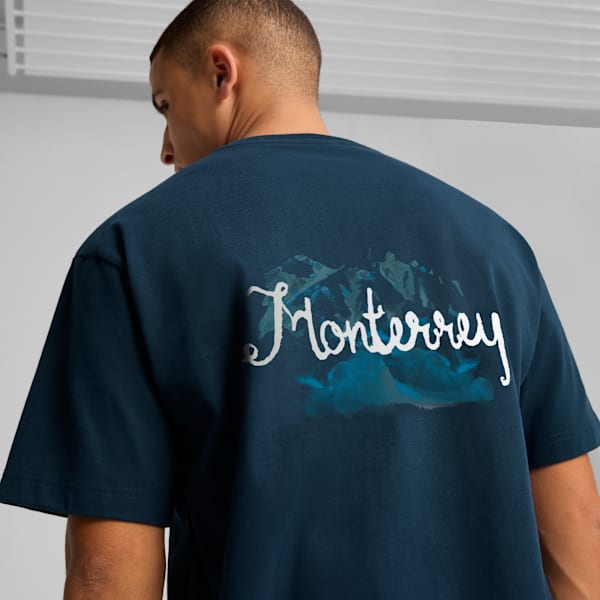 Camiseta KIDSUPER Rayados, Deep Navy-PUMA White, large-MEX
