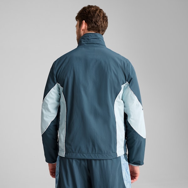 Chamarra reversible KID SUPER x MANCHESTER CITY para hombre, Gray Skies-Team Light Blue, large-MEX
