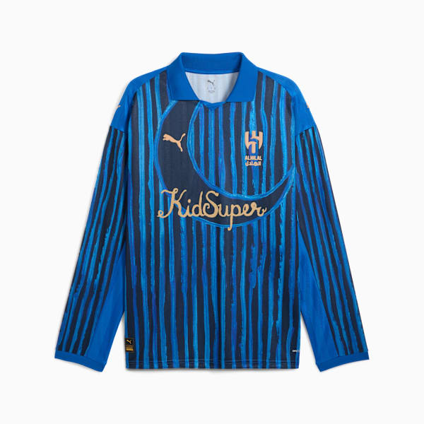 Camiseta retro KIDSUPER x AL-HILAL SFC para hombre, Blue Intense-Club Navy, large-MEX