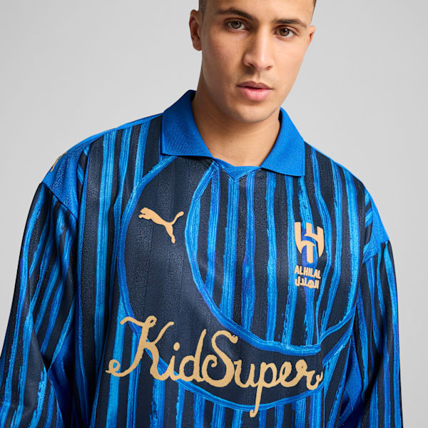 Camiseta retro KIDSUPER x AL-HILAL SFC para hombre, Blue Intense-Club Navy, large-MEX