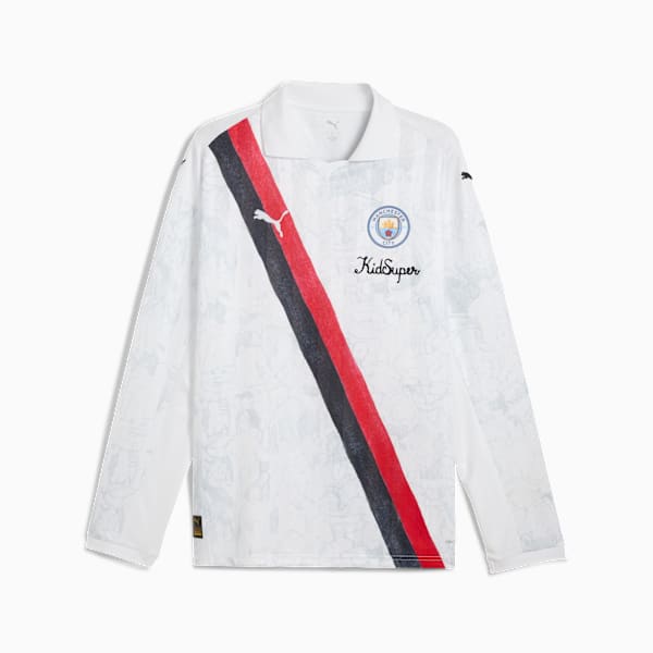 KID SUPER x MANCHESTER CITY Retro Shirt Men, PUMA White-PUMA Black, large-ZAF