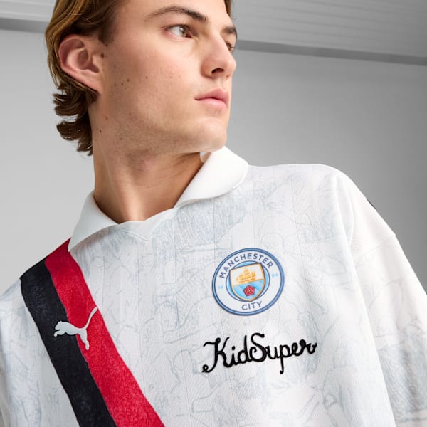 KID SUPER x MANCHESTER CITY Retro Shirt Men, PUMA White-PUMA Black, large-ZAF
