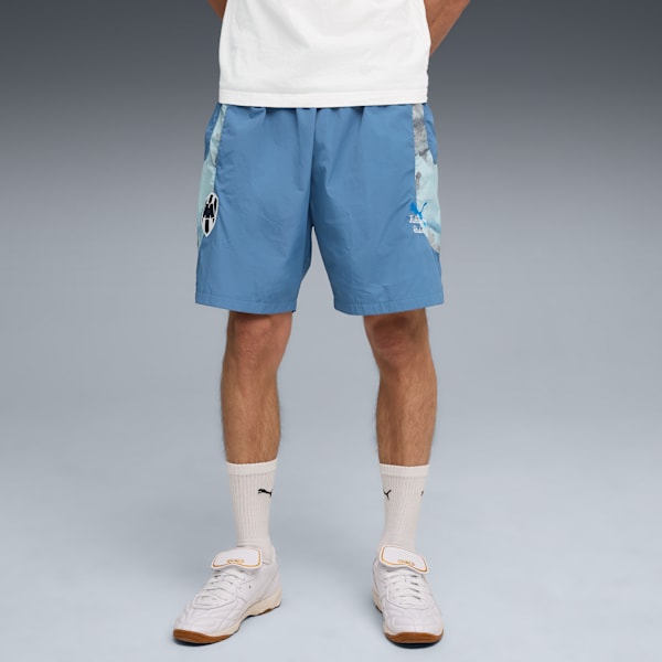 Shorts PUMA x KIDSUPER C.F. Monterrey Travel para hombre, Blue Horizon-Electro Royal, large-MEX